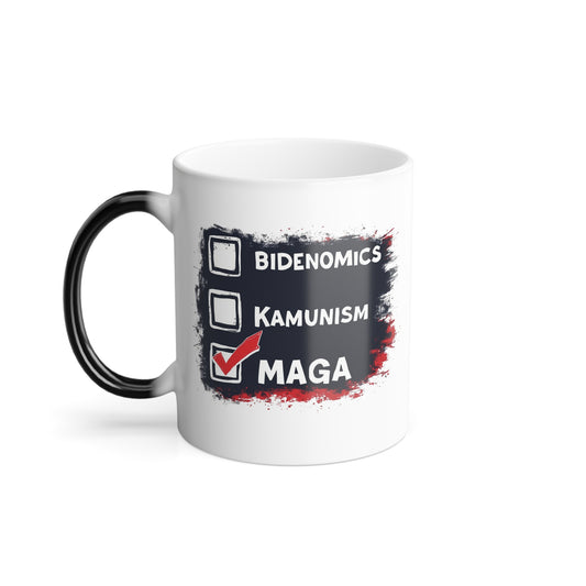 Maganomics Anti-Biden Anti-Kamala Color Changing Coffee Mug