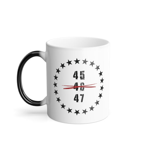 45 47 President Trump Color Changing Mug