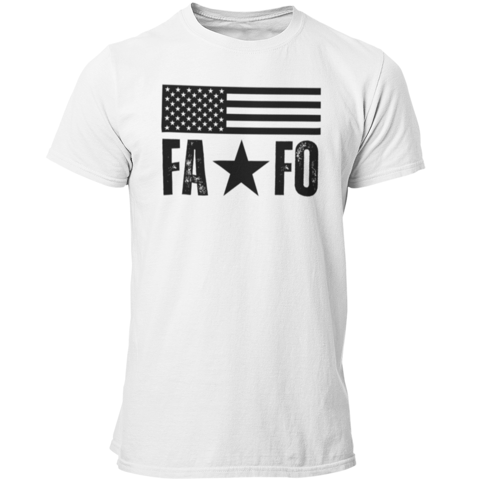 Men's FAFO Star American Flag T-Shirt – Forging Freedom