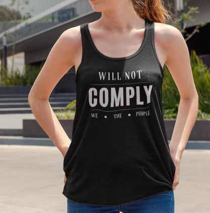 Women’s We The People Will Not Comply Racerback Tank Top