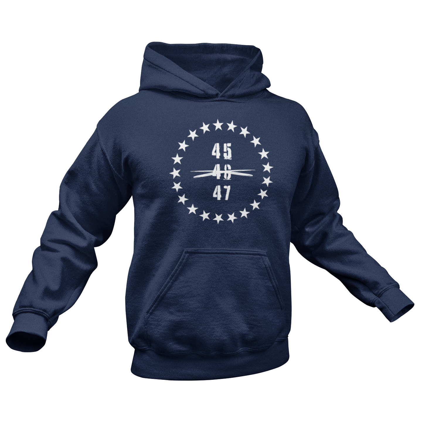 45 47 Trump for President Hoodie for Men Make America Great Again Wake Up Save America Taking America Back Fight You Missed Trump Vance 2024 Conservative Republican Libertarian Pro Freedom Sweatshirt Stars and Stripes MAGA AF Gift Present for Him Navy from Forging Freedom