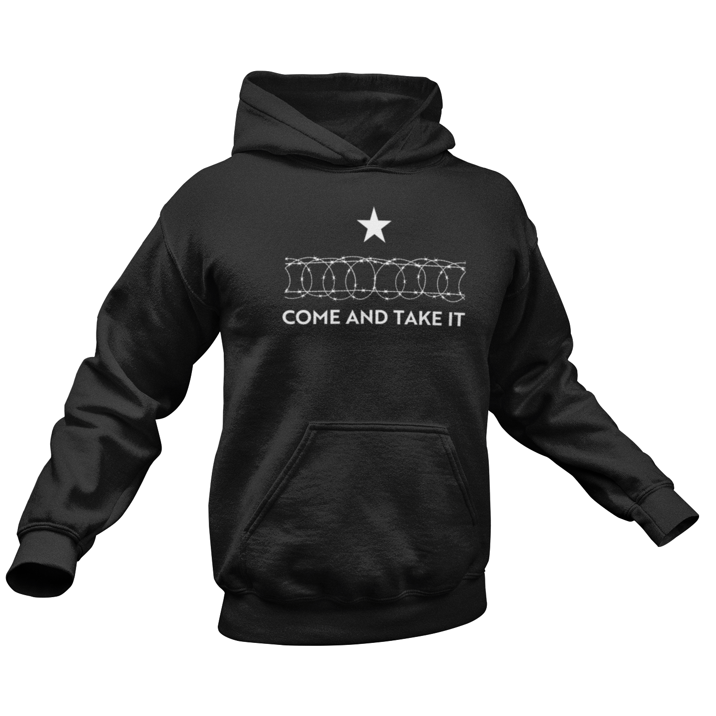 Come and Take It Texas Barbed Wire Hoodie for Men, Close the Border, Secure The Border, Southern Border Invasion, Conservative Hoodie for Men, MAGA Trump 2024 Drain the Swamp Sweatshirt, from Forging Freedom