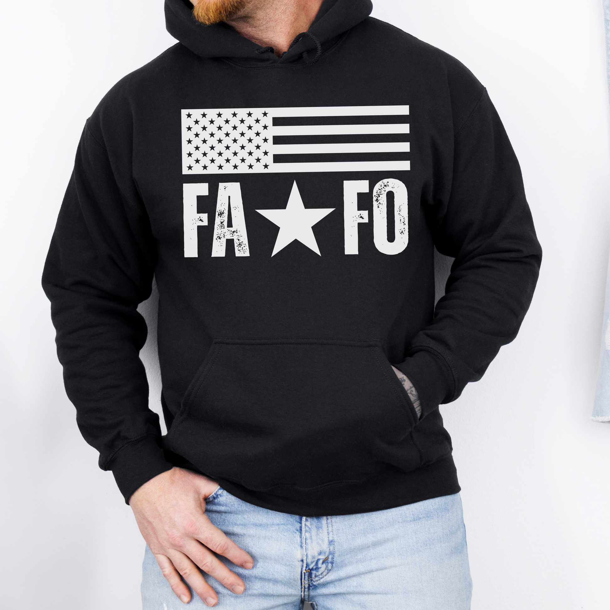 Men’s FAFO American Flag Hoodie, F Around and Find Out Sweatshirt Don’t Mess with Texas Conservative Libertarian Vote Red, Come and Take it, Fuck Around and Find Out Hoodie for Men, Pro 2A 2nd Amendment Rights, Distressed Grunge Military Veteran Gift Present for Men, Red, from Forging Freedom