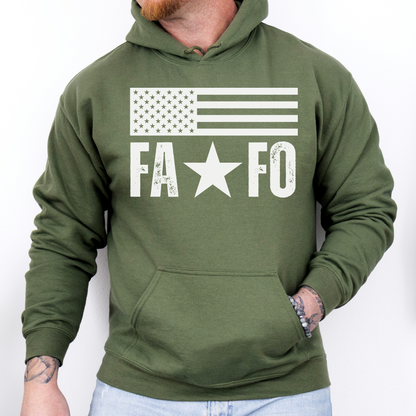 Men’s FAFO American Flag Hoodie, F Around and Find Out Sweatshirt Don’t Mess with Texas Conservative Libertarian Vote Red, Come and Take it, Fuck Around and Find Out Hoodie for Men, Pro 2A 2nd Amendment Rights, Distressed Grunge Military Veteran Gift Present for Men, Red, from Forging Freedom