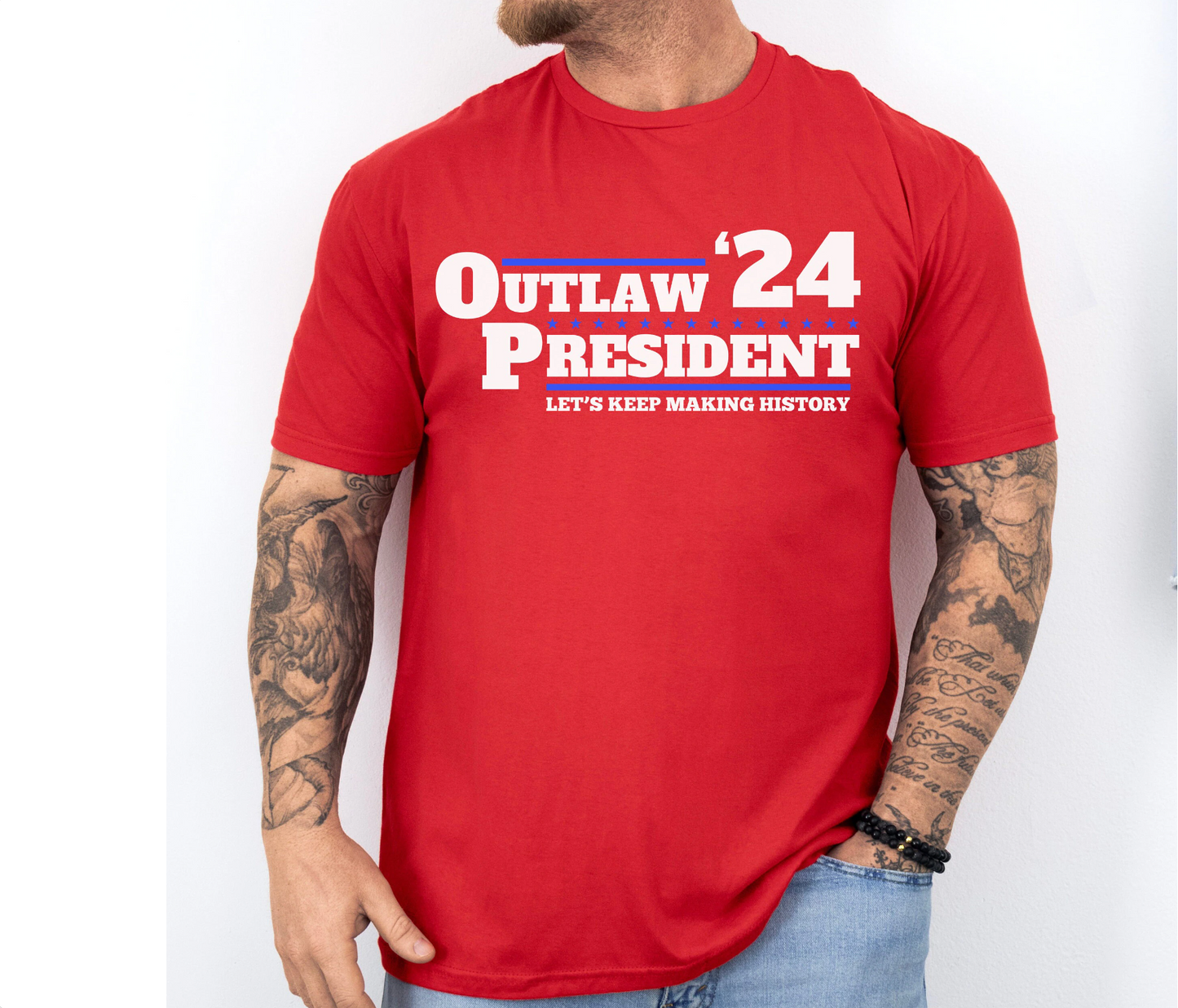 Men's Outlaw President Trump 2024