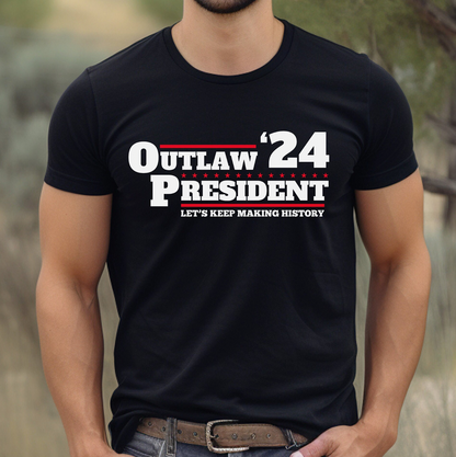 Men's Outlaw President Trump 2024