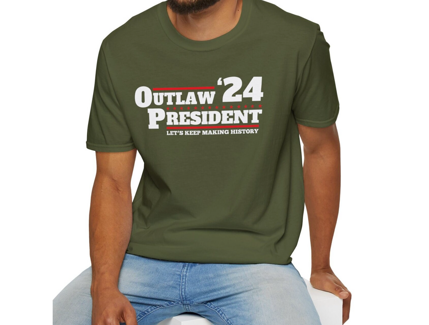 Men's Outlaw President Trump 2024