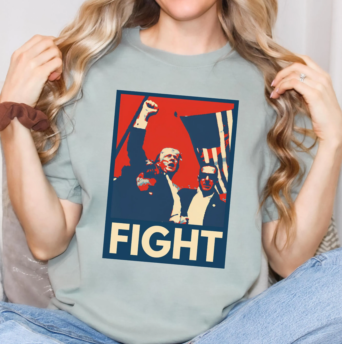 Fight Trump 2024 Shirt for Women MAGA 45 47 Election Tshirt Taking America Back Save USA Conservative Republican Felon My President Patriot Stand with Trump Save God Bless American Flag Patriotic Red White Blue Will Not Bend Graphic Tee Bay, from Forging Freedom