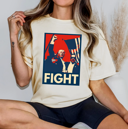 Fight Trump 2024 Shirt for Women MAGA 45 47 Election Tshirt Taking America Back Save USA Conservative Republican Felon My President Patriot Stand with Trump Save God Bless American Flag Patriotic Red White Blue Will Not Bend Graphic Tee Ivory, from Forging Freedom