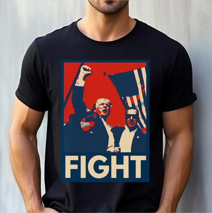 Fight Trump 2024 Shirt for Men MAGA 45 47 Election Tshirt Taking America Back Save USA Conservative Republican Felon My President Patriot Stand with Donald Trump Elect Will Not Bend Never Surrender Freedom Anti Biden Graphic Tee Gift Him Black, from Forging Freedom