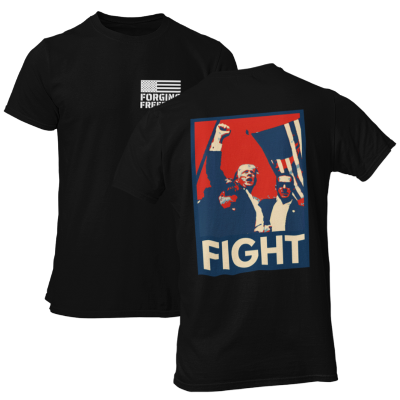 Fight Trump 2024 Shirt for Men MAGA 45 47 Election Tshirt Taking America Back Save USA Conservative Republican Felon My President Patriot Stand with Donald Trump Elect Will Not Bend Never Surrender Freedom Anti Biden Graphic Tee Gift Him Black, from Forging Freedom