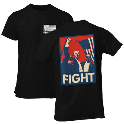 Fight Trump 2024 Shirt for Men MAGA 45 47 Election Tshirt Taking America Back Save USA Conservative Republican Felon My President Patriot Stand with Donald Trump Elect Will Not Bend Never Surrender Freedom Anti Biden Graphic Tee Gift Him Black, from Forging Freedom