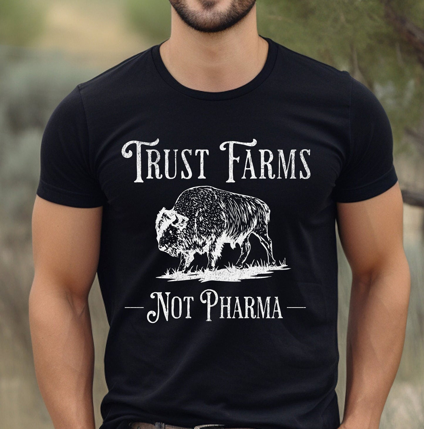 Men's Trust Farms Not Pharma T-Shirt