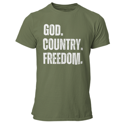 God Country Freedom Bold Tshirt