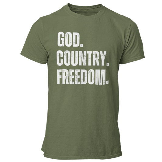 God Country Freedom Bold Tshirt